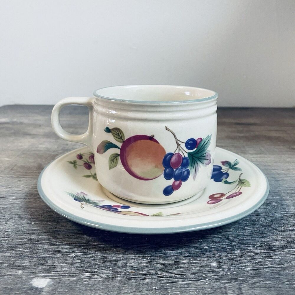 Harvest Harmony by STUDIO NOVA Flat Cup And Saucer Set